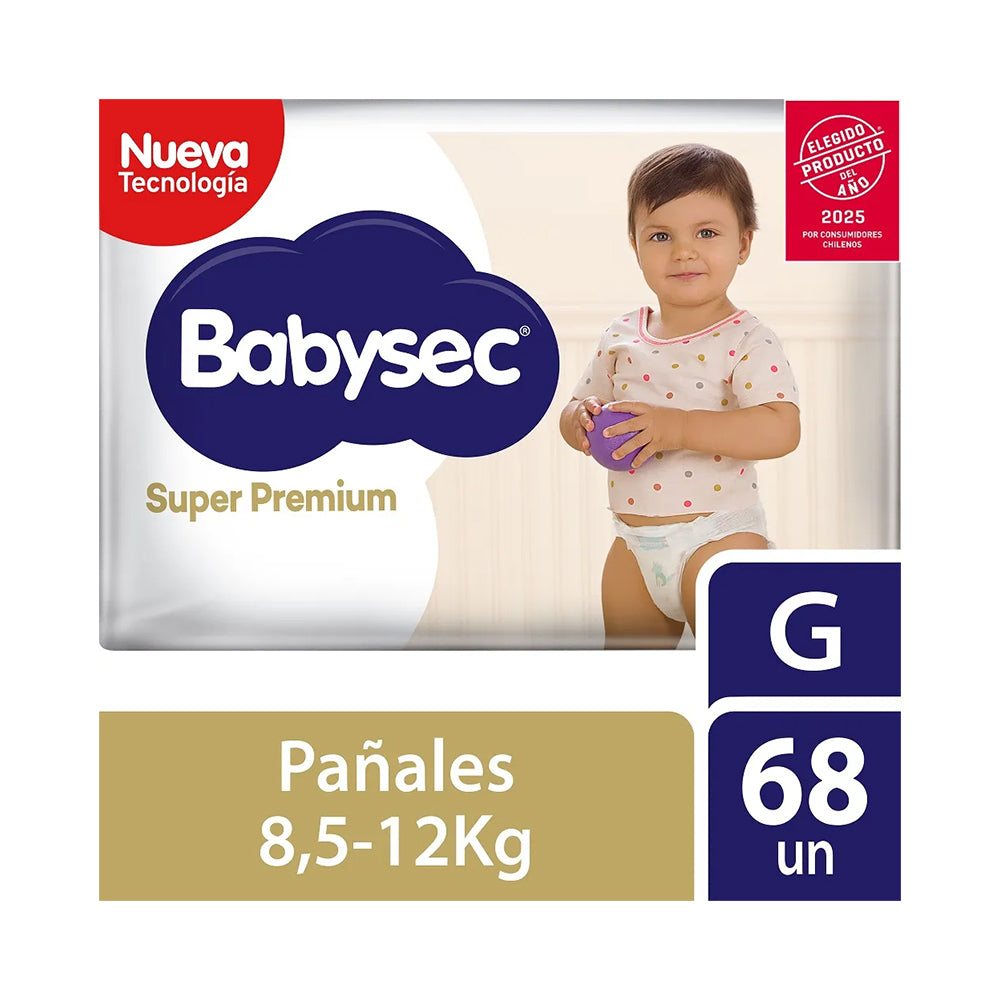 Pañal Babyec Super Premium G 68 un