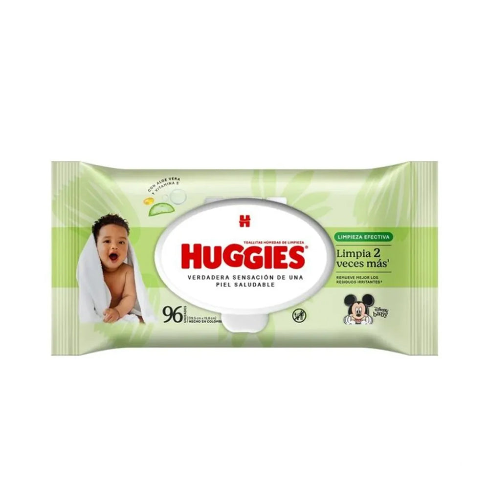 Toallitas Húmedas Huggies Limpieza Efectiva 96 un