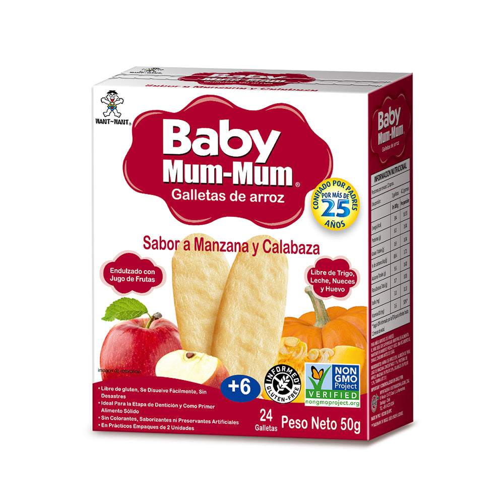 Galletas Baby Mum Mum Manzana y Calabaza 50gr