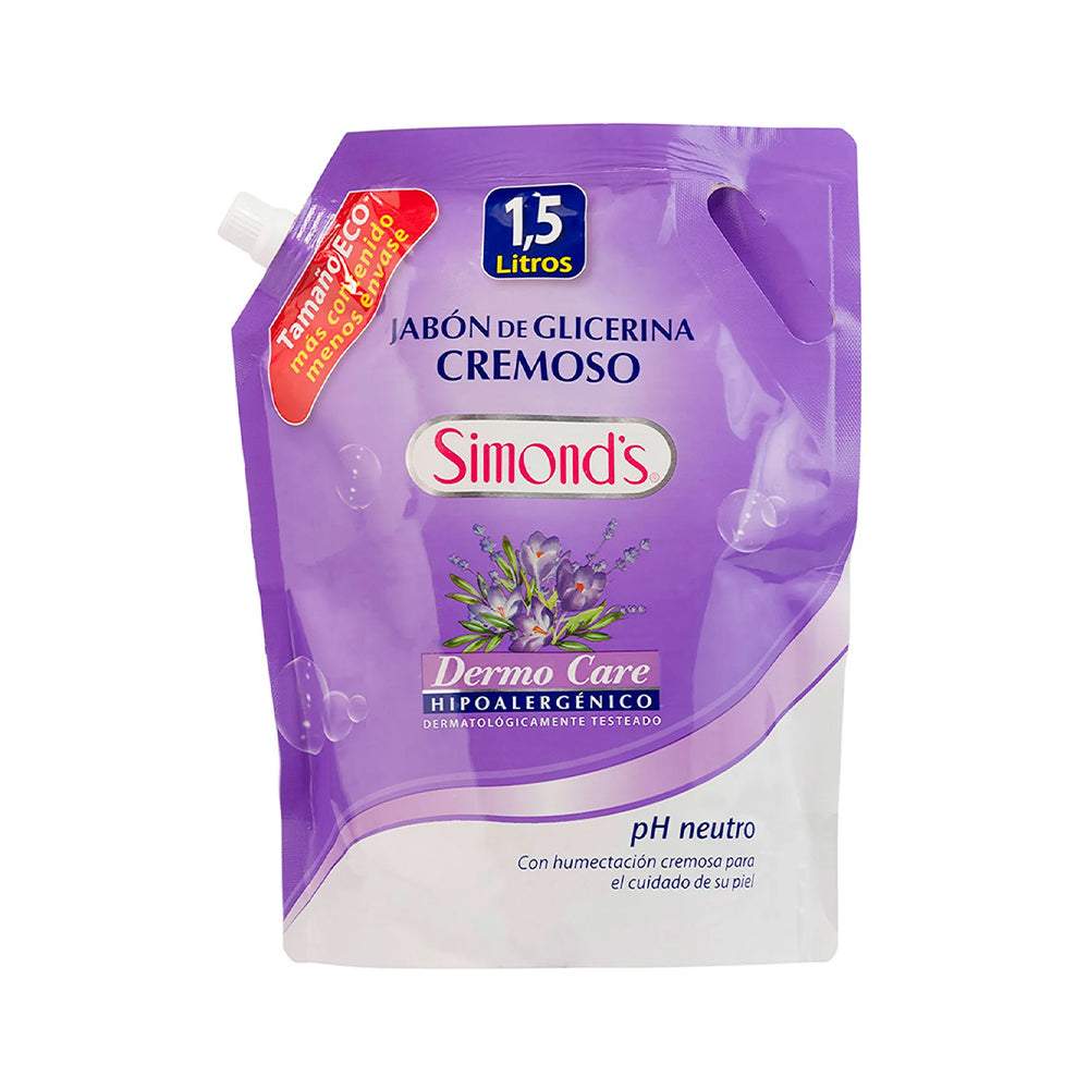 Jabón Líquido Simonds Dermo Care Cremoso Doy Pack 1,5 L