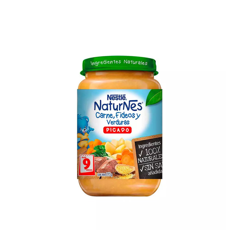 Picado Nestlé Naturnes Carne, Fideos y Verduras 215gr
