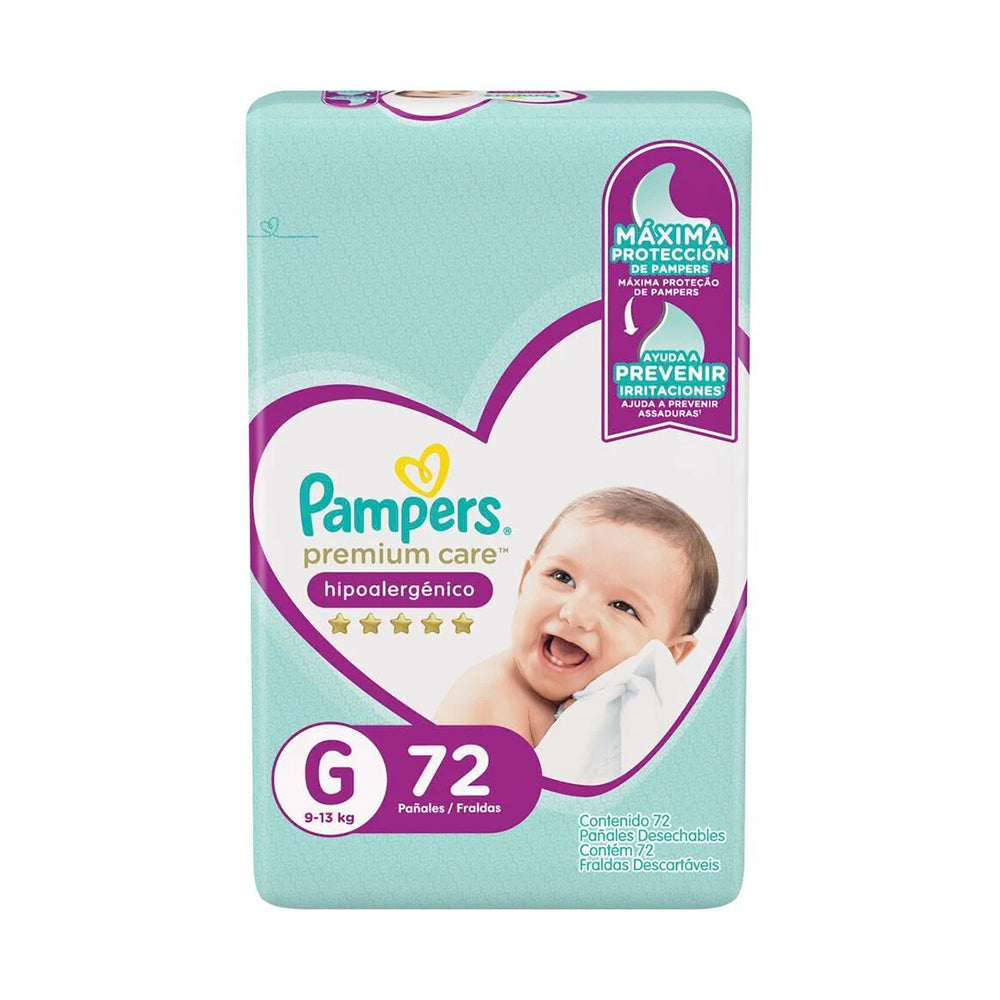 Pañal Pampers Premium Care G 72 un