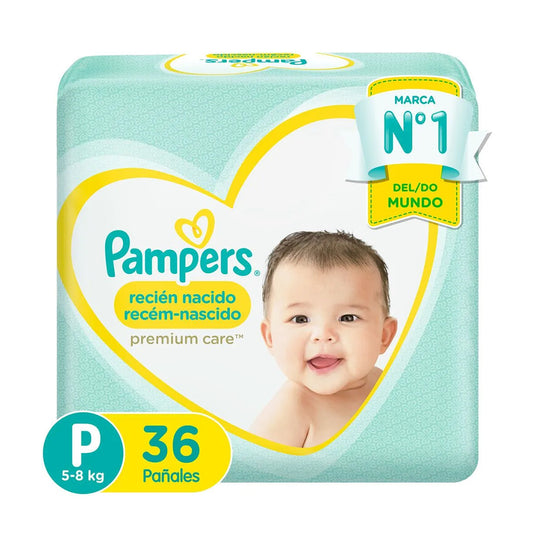 Pañal Pampers Premium Care P 36 un