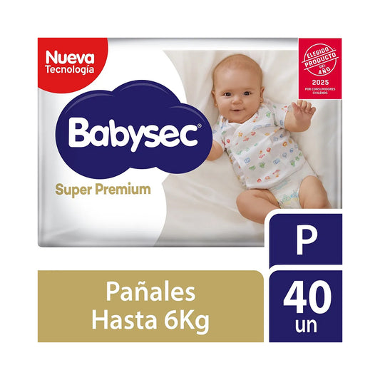 Pañal Babysec Super Premium P 40 un