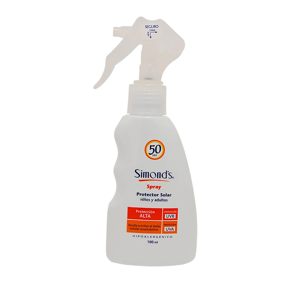 Protector Solar Simonds 100 ml FPS 50 con Gatillo