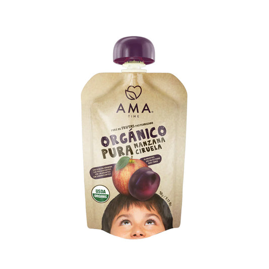 Compota Ama Time Manzana Ciruela Orgánica 90gr